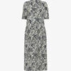 Whistles Floral-print Woven Midi Dress