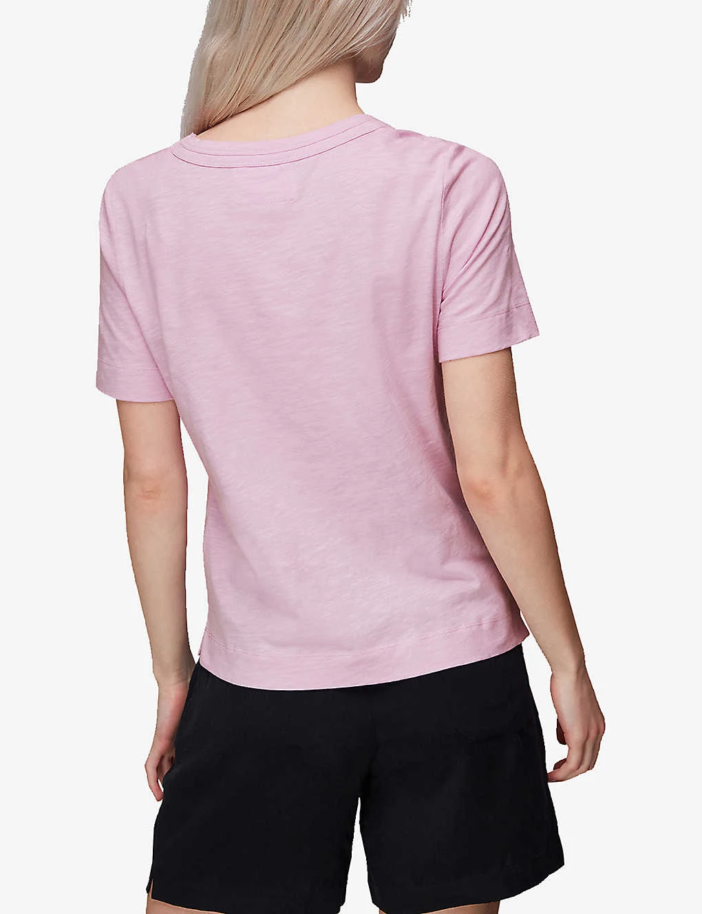 Whistles Rosa Double-trim Cotton-jersey T-shirt 4 Whistles Rosa Double-trim Cotton-jersey T-shirt - Image 4