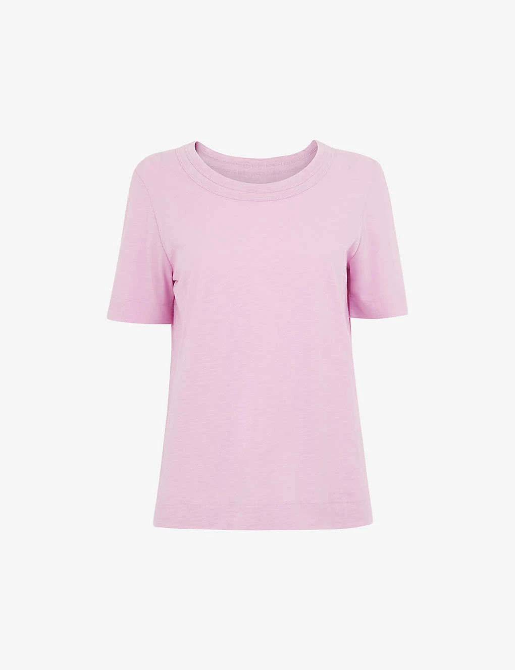 Whistles Rosa Double-trim Cotton-jersey T-shirt 1 Whistles Rosa Double-trim Cotton-jersey T-shirt