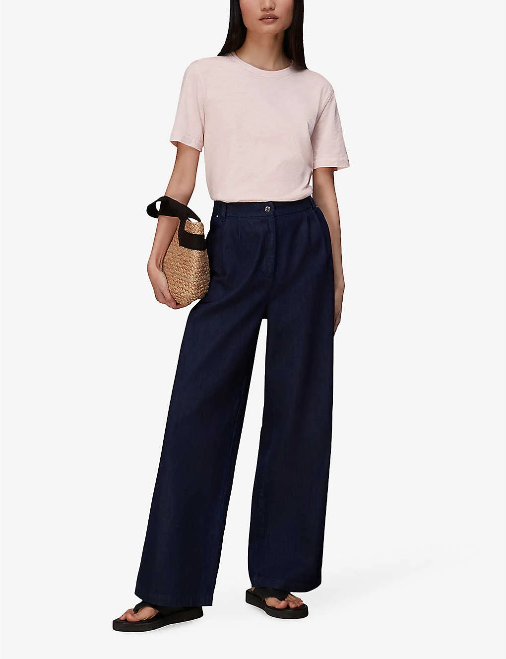 Whistles Emily Ultimate Crewneck Cotton-jersey T Shirt 2 Whistles Emily Ultimate Crewneck Cotton-jersey T Shirt - Image 2