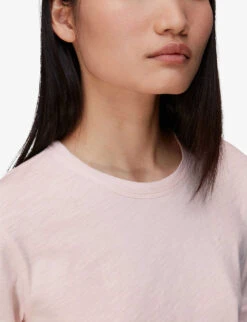 Whistles Emily Ultimate Crewneck Cotton-jersey T Shirt 9 Whistles Emily Ultimate Crewneck Cotton-jersey T Shirt -The Fashion Shop R03933342 PALEPINK ALT04