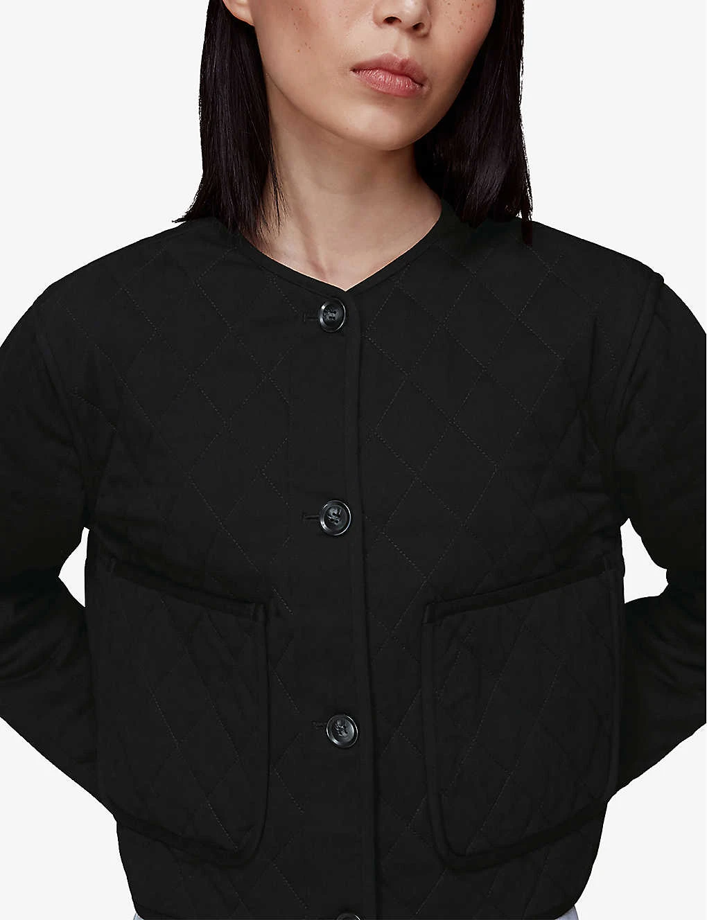 Whistles Cynthia Quilted Cotton Jacket 5 Whistles Cynthia Quilted Cotton Jacket - Image 5
