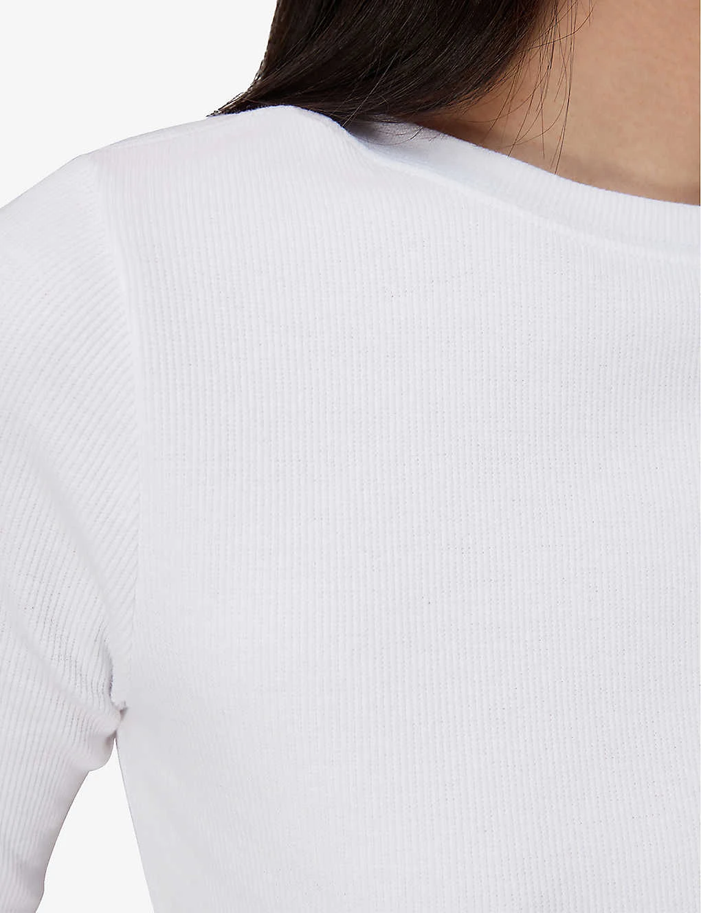 Whistles Boat Neck Ribbed Stretch-cotton Jersey Top 4 Whistles Boat Neck Ribbed Stretch-cotton Jersey Top - Image 4