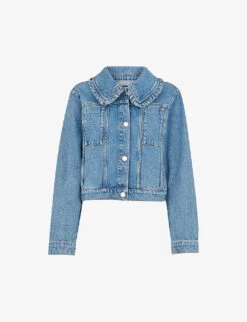 Whistles Frill-collar Denim Jacket