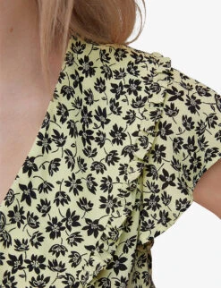 Whistles Buttercup Floral-print Oversized-collar Woven Top 9 Whistles Buttercup Floral-print Oversized-collar Woven Top -The Fashion Shop R03938496 YELLOW ALT04