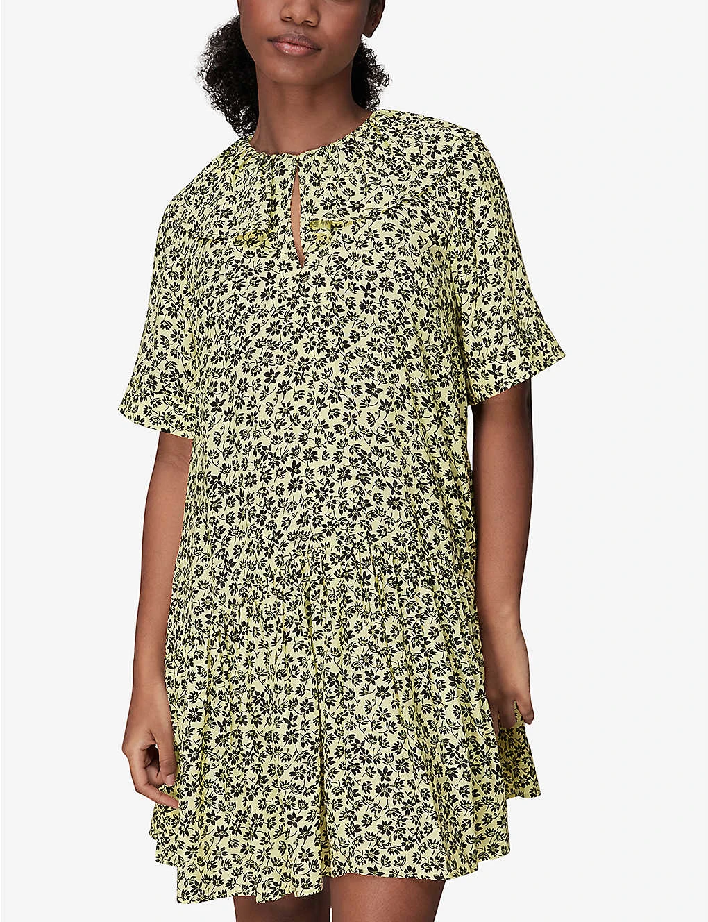 Whistles Floral-print Frill-collar Woven Dress 3 Whistles Floral-print Frill-collar Woven Dress - Image 3