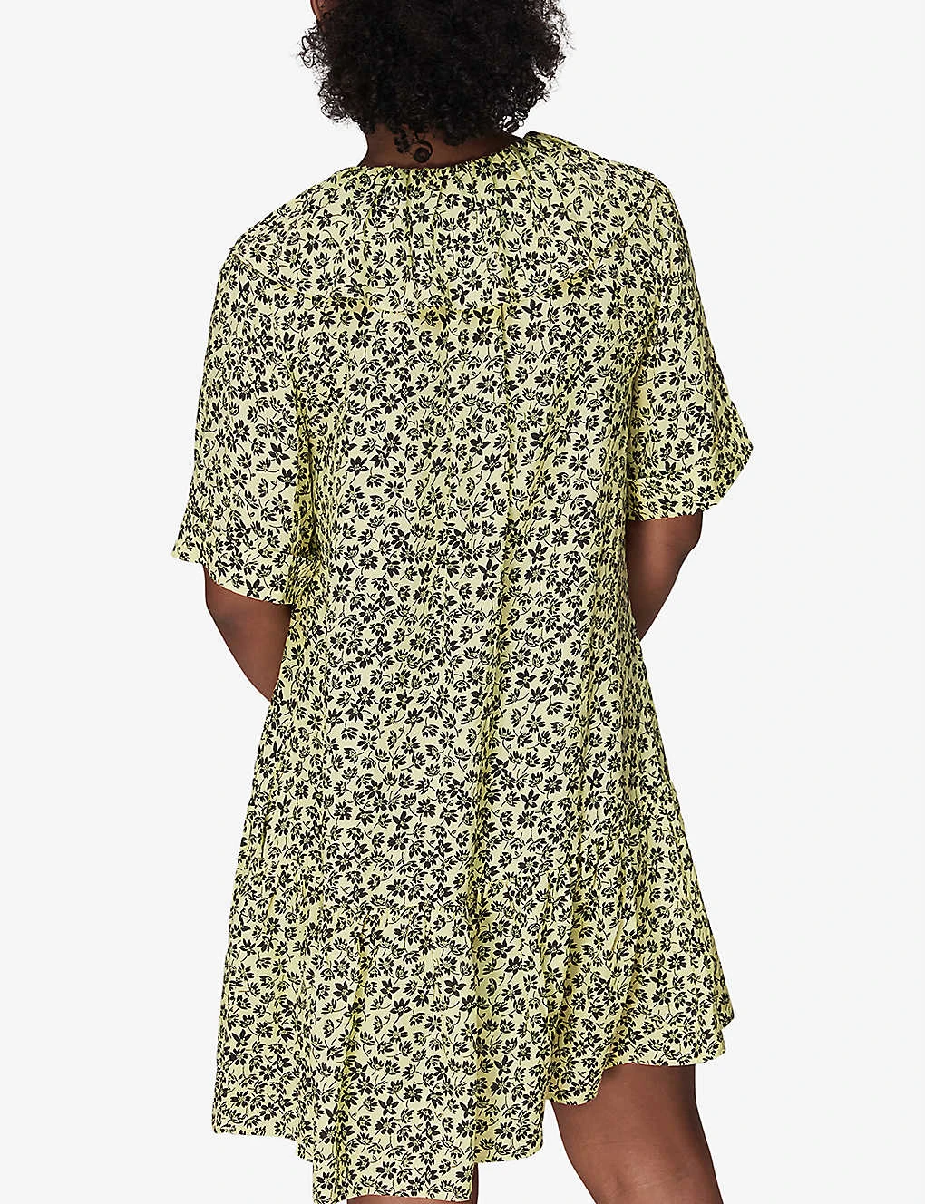 Whistles Floral-print Frill-collar Woven Dress 4 Whistles Floral-print Frill-collar Woven Dress - Image 4