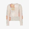 Whistles Patchwork Regular-fit Cotton Jumper