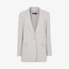 Whistles Boyfriend Relaxed-fit Recycled Polyester-blend Blazer