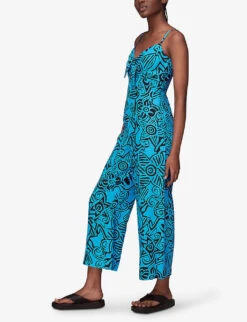 Whistles Starflower Floral-print Tied-front Woven Jumpsuit 7 Whistles Starflower Floral-print Tied-front Woven Jumpsuit -The Fashion Shop R03941527 MULTICOLOURED ALT02