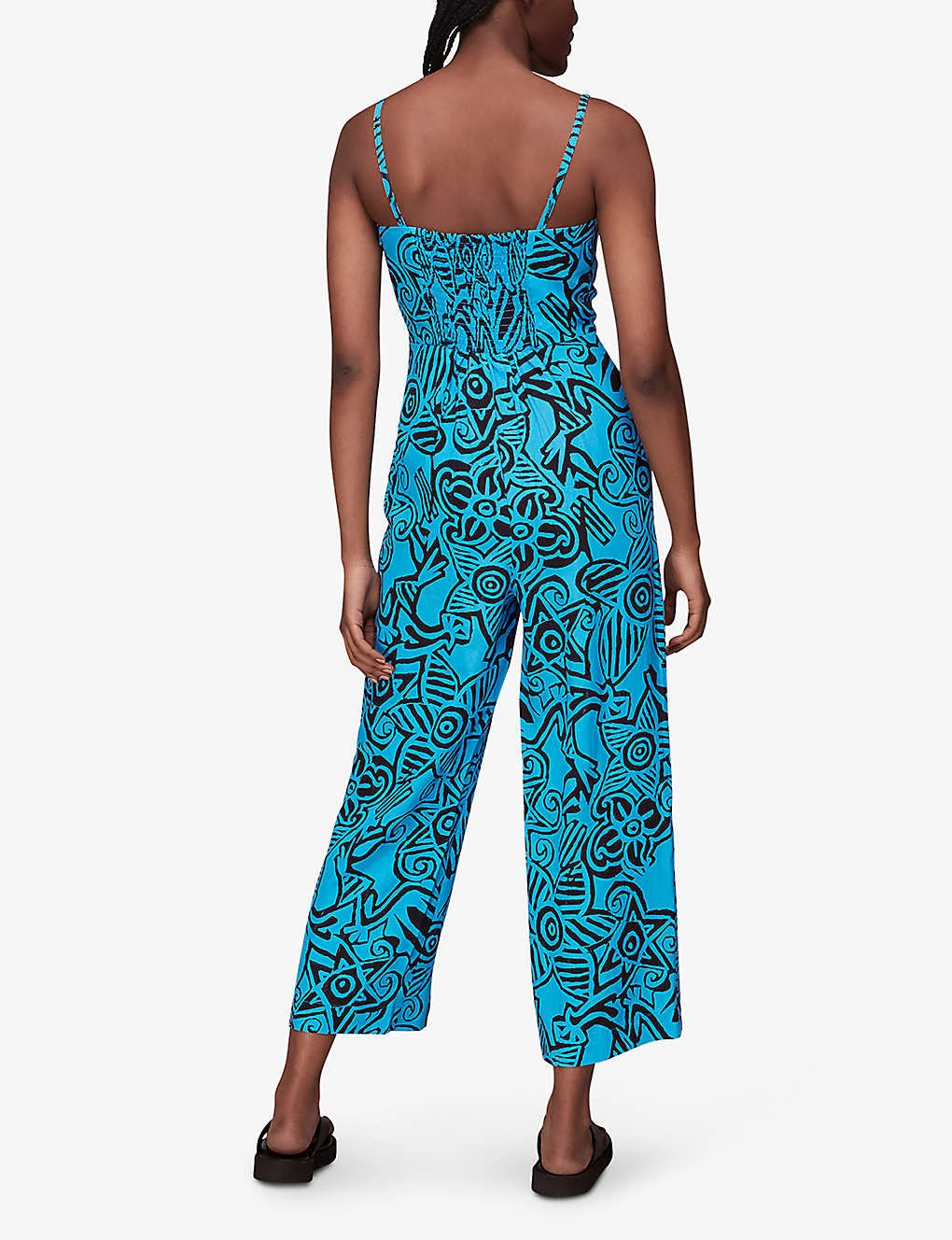 Whistles Starflower Floral-print Tied-front Woven Jumpsuit 4 Whistles Starflower Floral-print Tied-front Woven Jumpsuit - Image 4