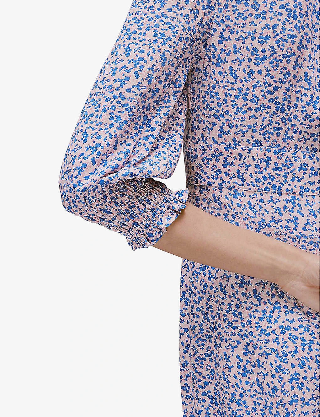 Whistles Floral-print Crepe Midi Dress 6 Whistles Floral-print Crepe Midi Dress - Image 6