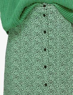 Whistles Ink Leopard-print Woven Midi Skirt -The Fashion Shop R03942768 MULTICOLOURED ALT05