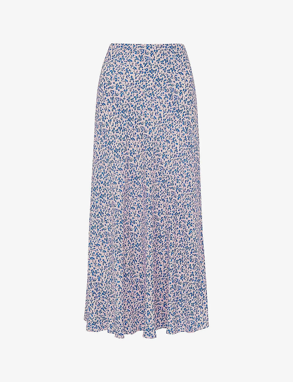 Whistles Floral-print Crepe Midi Skirt 1 Whistles Floral-print Crepe Midi Skirt