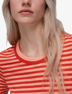 Whistles Rosa Striped Cotton-jersey T-shirt 9 Whistles Rosa Striped Cotton-jersey T-shirt -The Fashion Shop R03945995 MULTICOLOURED ALT04