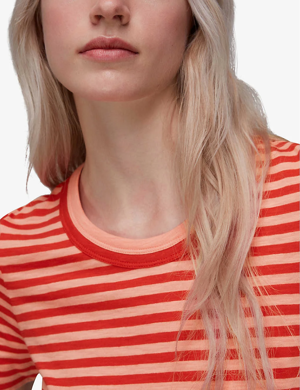 Whistles Rosa Striped Cotton-jersey T-shirt 5 Whistles Rosa Striped Cotton-jersey T-shirt - Image 5