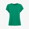 Whistles Ember Round-neck Cotton And Linen-blend T-shirt