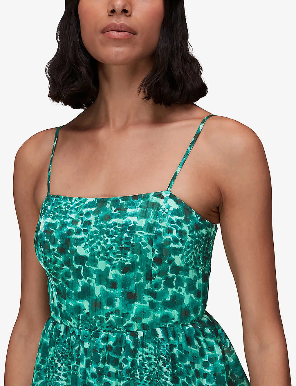 Whistles Wildcat-print Recycled Polyester-blend Midi Dress 5 Whistles Wildcat-print Recycled Polyester-blend Midi Dress - Image 5