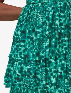 Whistles Wildcat-print Recycled Polyester-blend Midi Dress 11 Whistles Wildcat-print Recycled Polyester-blend Midi Dress -The Fashion Shop R03947107 MULTICOLOURED ALT05