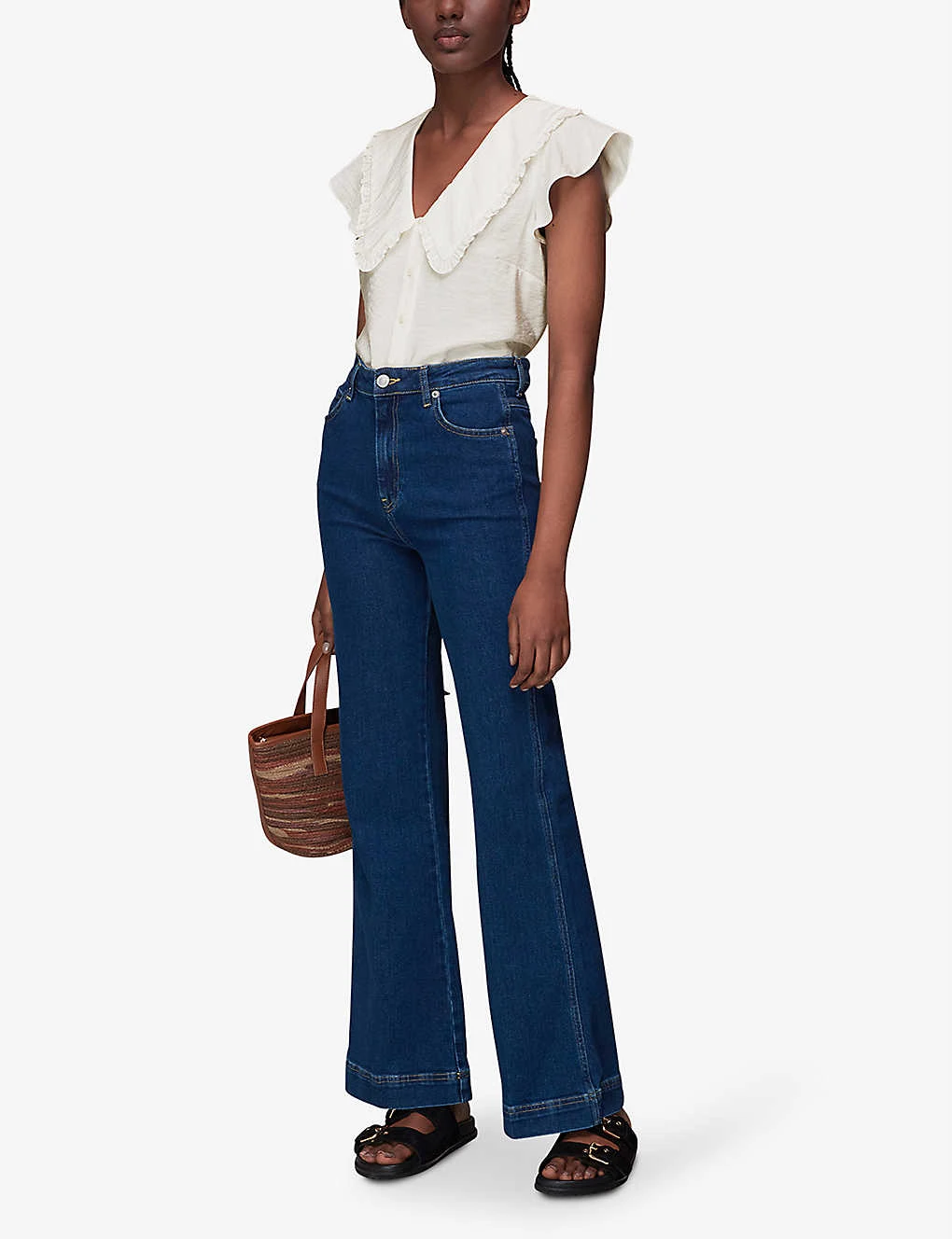 Whistles Ruffled-collar Woven Top 2 Whistles Ruffled-collar Woven Top - Image 2