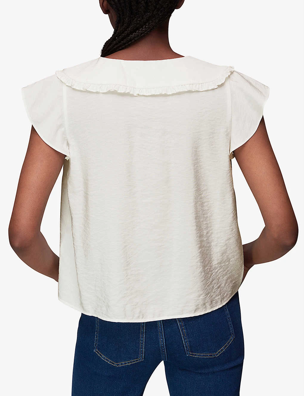 Whistles Ruffled-collar Woven Top 4 Whistles Ruffled-collar Woven Top - Image 4