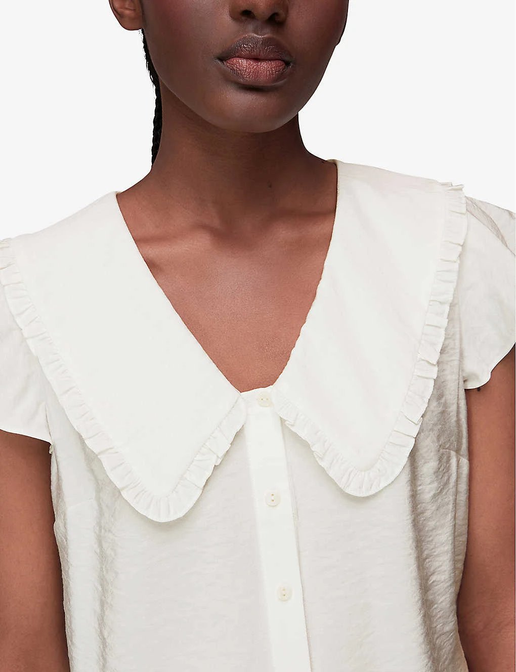 Whistles Ruffled-collar Woven Top 5 Whistles Ruffled-collar Woven Top - Image 5