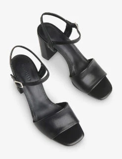 Whistles Lilley Ankle-strap Leather Heeled Sandals 5 Whistles Lilley Ankle-strap Leather Heeled Sandals -The Fashion Shop R03948834 BLACK ALT02