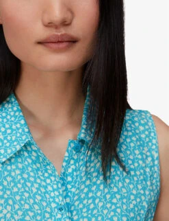 Whistles Flowerpod Floral-print Crepe Midi Dress 7 Whistles Flowerpod Floral-print Crepe Midi Dress -The Fashion Shop R03952631 MULTICOLOURED ALT03