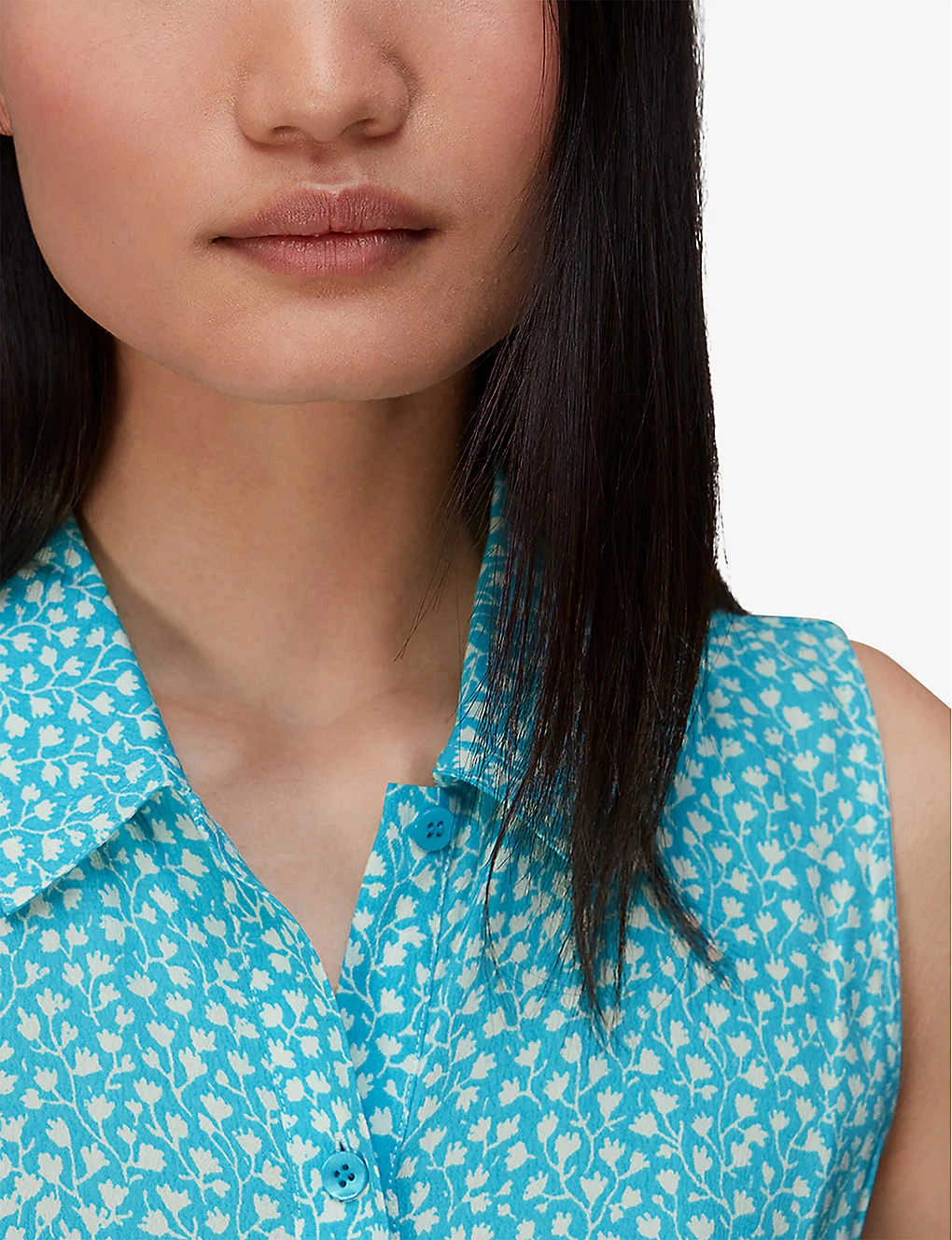 Whistles Flowerpod Floral-print Crepe Midi Dress 4 Whistles Flowerpod Floral-print Crepe Midi Dress - Image 4