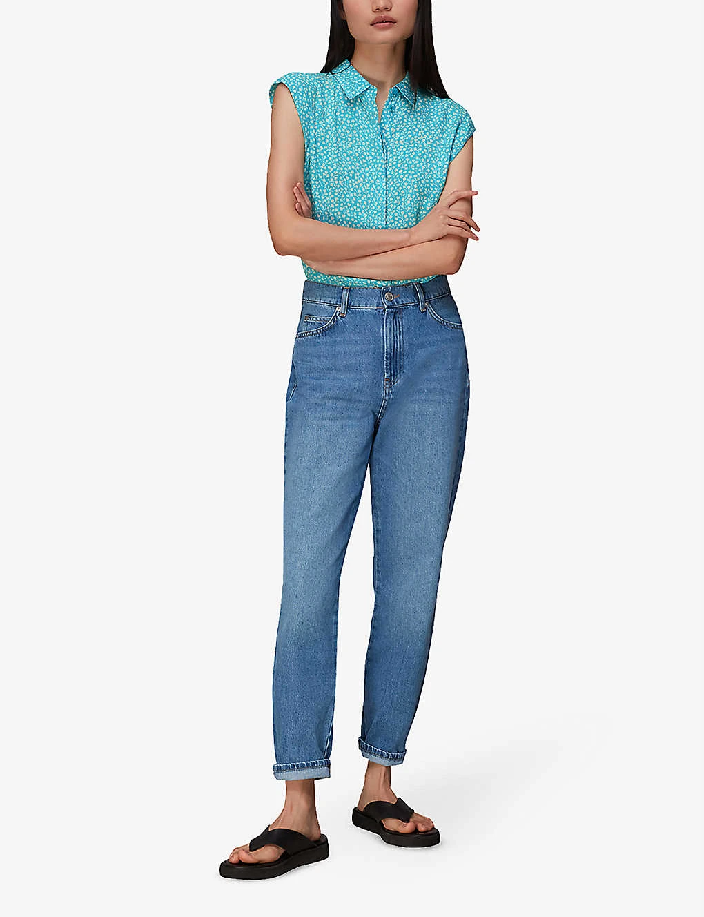 Whistles Flowerpod Printed Woven Short 2 Whistles Flowerpod Printed Woven Short - Image 2