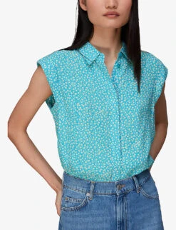 Whistles Flowerpod Printed Woven Short 7 Whistles Flowerpod Printed Woven Short -The Fashion Shop R03952632 MULTICOLOURED ALT02