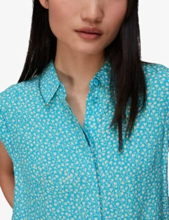 Whistles Flowerpod Printed Woven Short 9 Whistles Flowerpod Printed Woven Short -The Fashion Shop R03952632 MULTICOLOURED ALT04