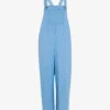 Whistles Rita Sleeveless Relaxed-fit Wide-leg Cotton-blend Dungarees