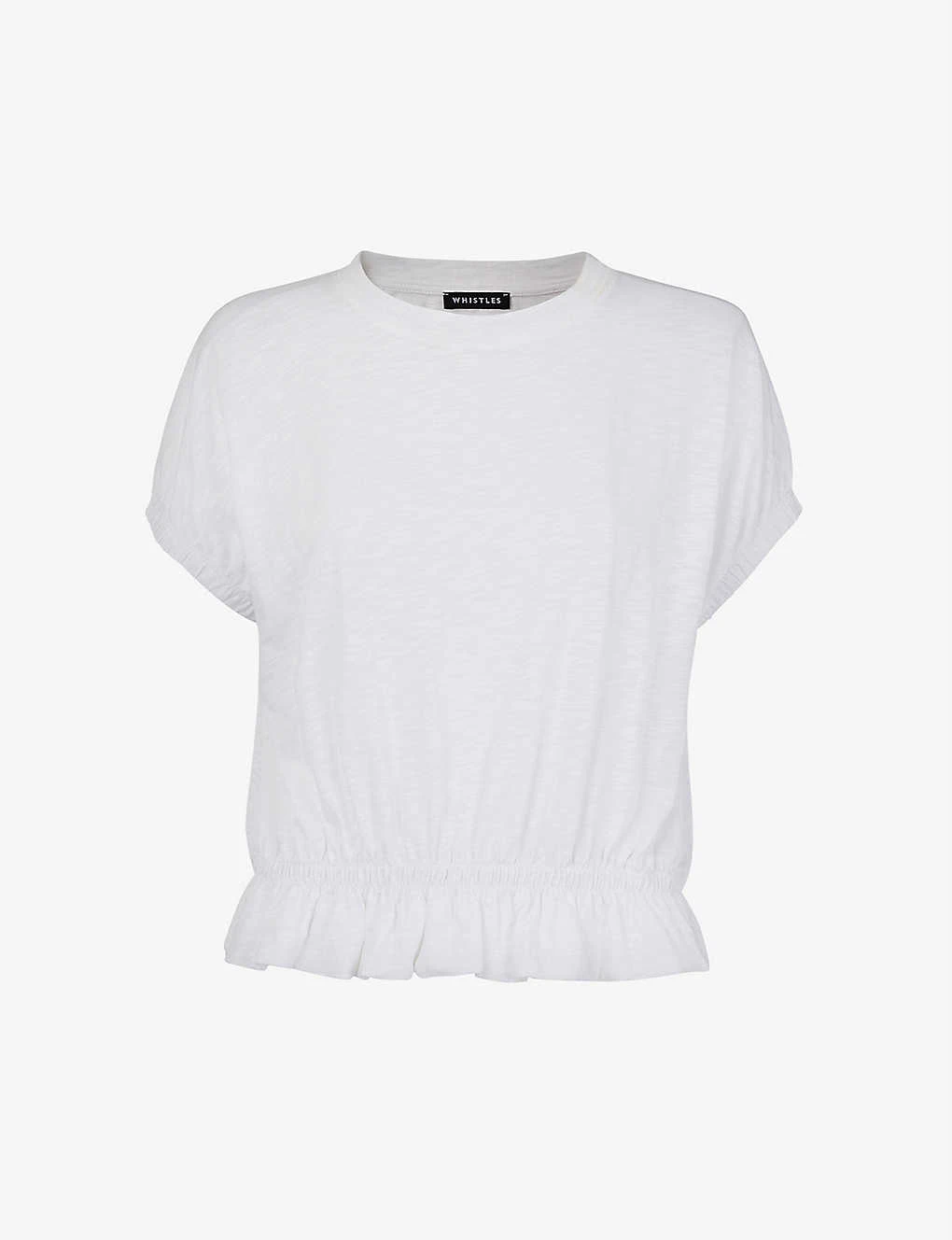 Whistles Celly Gathered-hem Cotton Top 1 Whistles Celly Gathered-hem Cotton Top