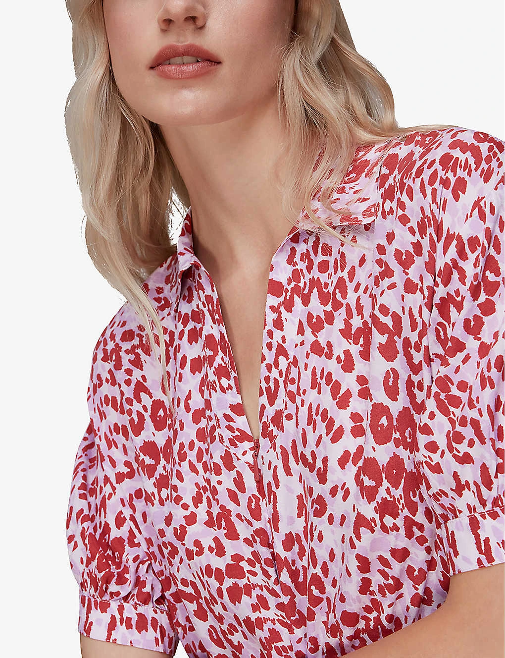 Whistles Summer Cheetah-print Woven Midi Dress 5 Whistles Summer Cheetah-print Woven Midi Dress - Image 5