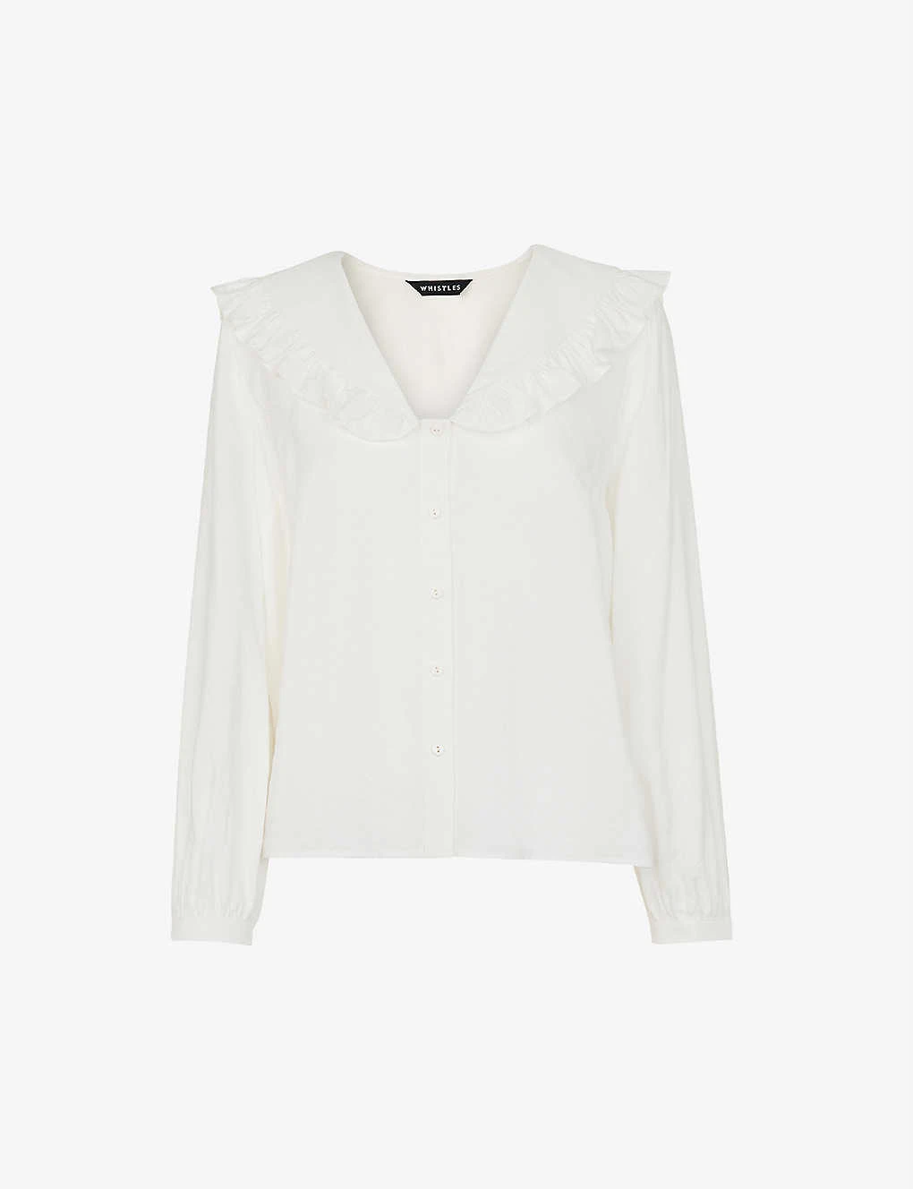 Whistles Lenny Frill-collar Woven Top 1 Whistles Lenny Frill-collar Woven Top