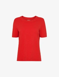 Whistles Rosa Round-neck Cotton T-shirt