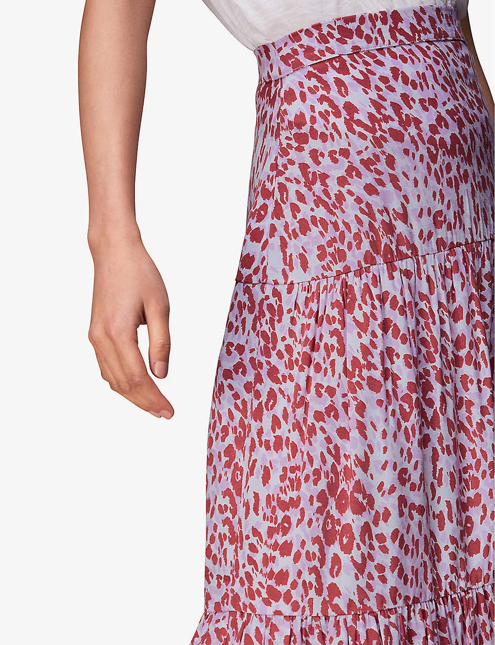 Whistles Summer Cheetah-print Woven Midi Skirt 5 Whistles Summer Cheetah-print Woven Midi Skirt - Image 5