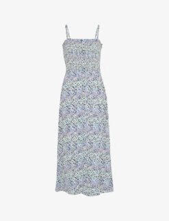 Whistles Gracia Floral-print Woven Midi Dress