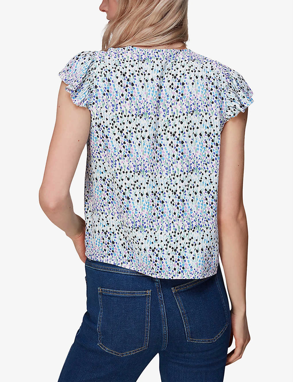 Whistles Tulip Floral-print Woven Blouse 5 Whistles Tulip Floral-print Woven Blouse - Image 5