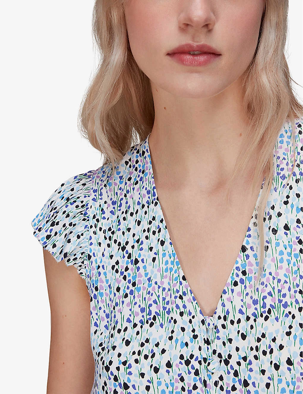 Whistles Tulip Floral-print Woven Blouse 6 Whistles Tulip Floral-print Woven Blouse - Image 6