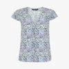 Whistles Tulip Floral-print Woven Blouse