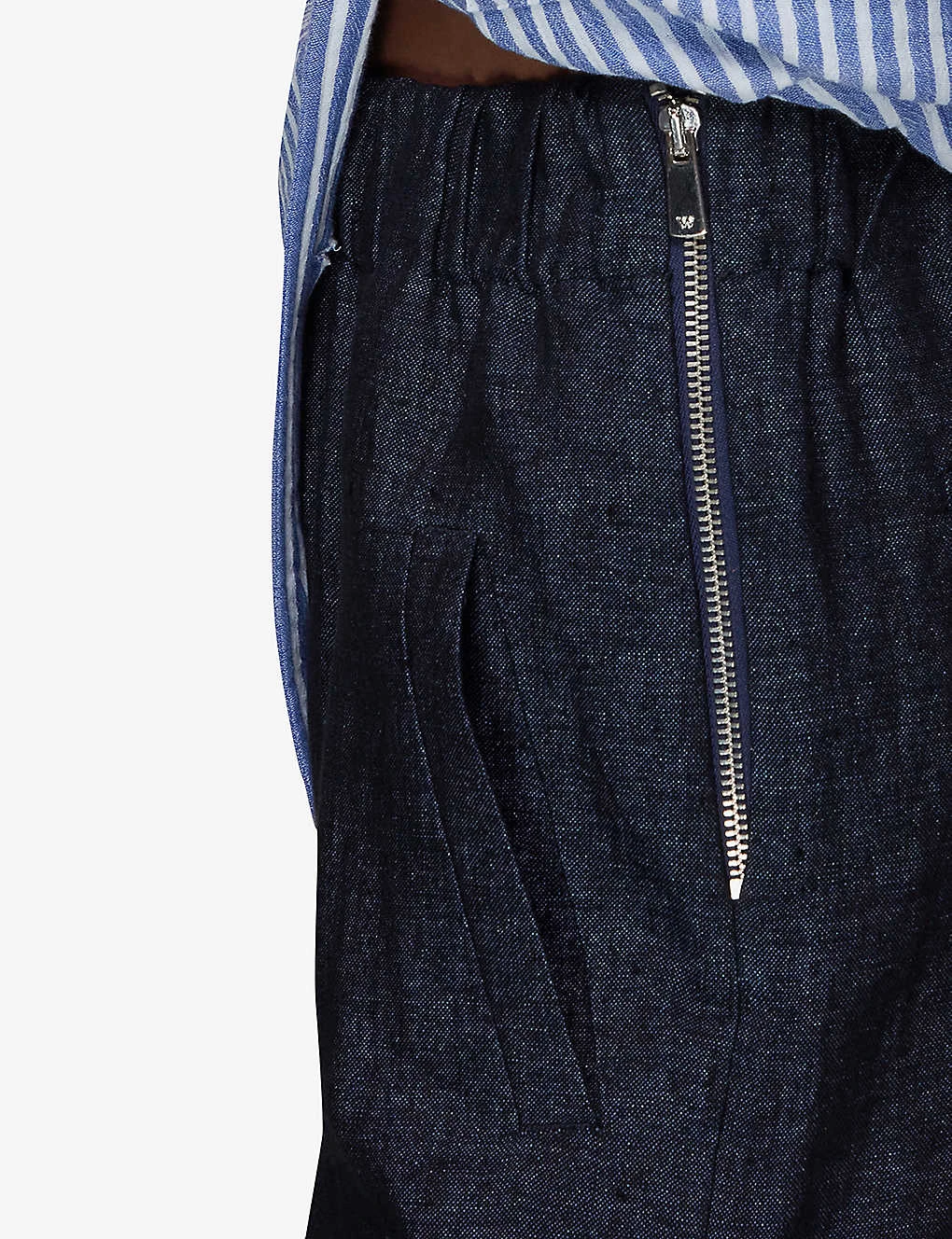 Whistles Relaxed-fit High-rise Linen Trousers 5 Whistles Relaxed-fit High-rise Linen Trousers - Image 5