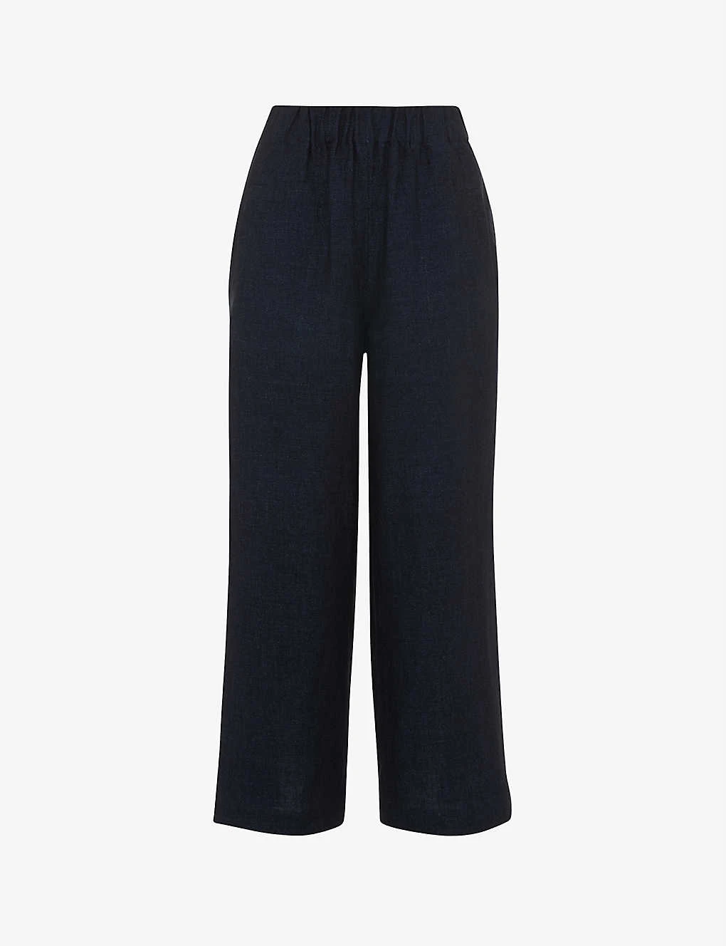 Whistles Relaxed-fit High-rise Linen Trousers 1 Whistles Relaxed-fit High-rise Linen Trousers
