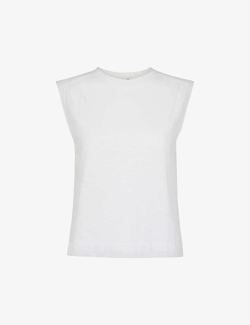 Whistles Sleeveless Relaxed-fit Cotton-jersey Top 1 Whistles Sleeveless Relaxed-fit Cotton-jersey Top