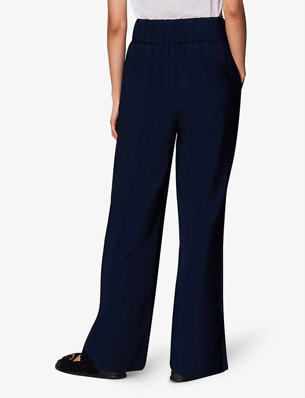Whistles Nicola Elasticated-waist Woven Trousers 4 Whistles Nicola Elasticated-waist Woven Trousers - Image 4