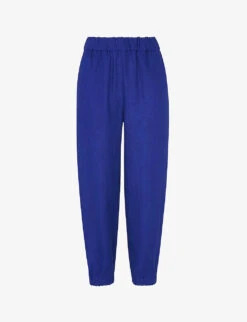 Whistles Laura Elasticated-waist Linen Jogging Bottoms