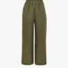 Whistles Cropped Wide-leg Mid-rise Linen Trousers