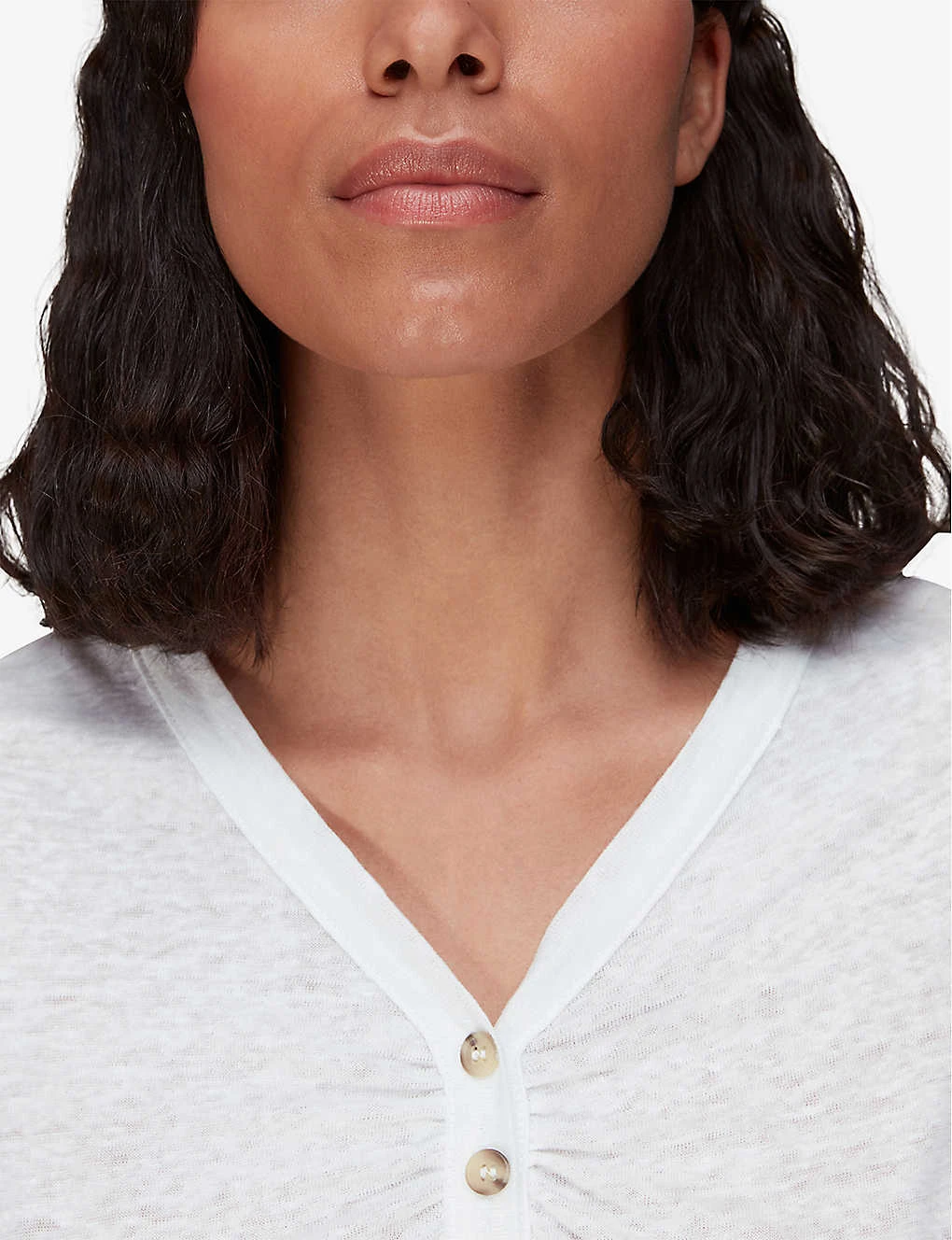 Whistles Cada Linen Cotton-blend T-shirt 5 Whistles Cada Linen Cotton-blend T-shirt - Image 5