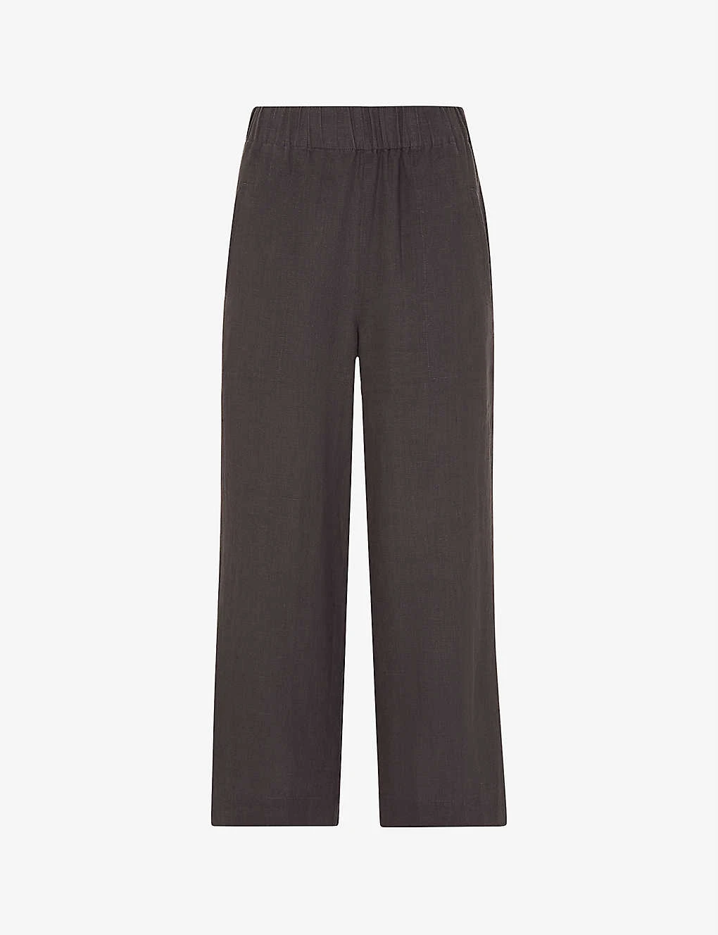 Whistles Relaxed-fit Cropped Linen Trousers 1 Whistles Relaxed-fit Cropped Linen Trousers
